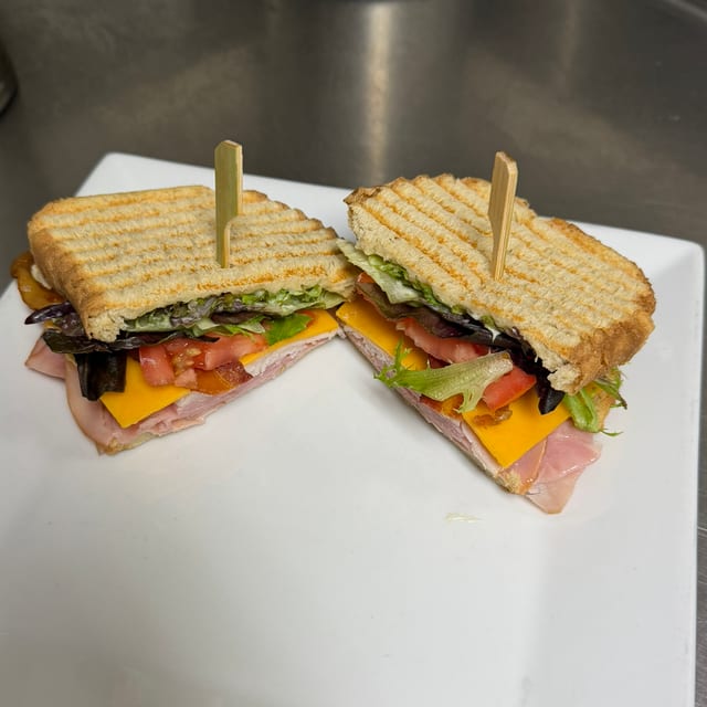 Main street club sandwich.