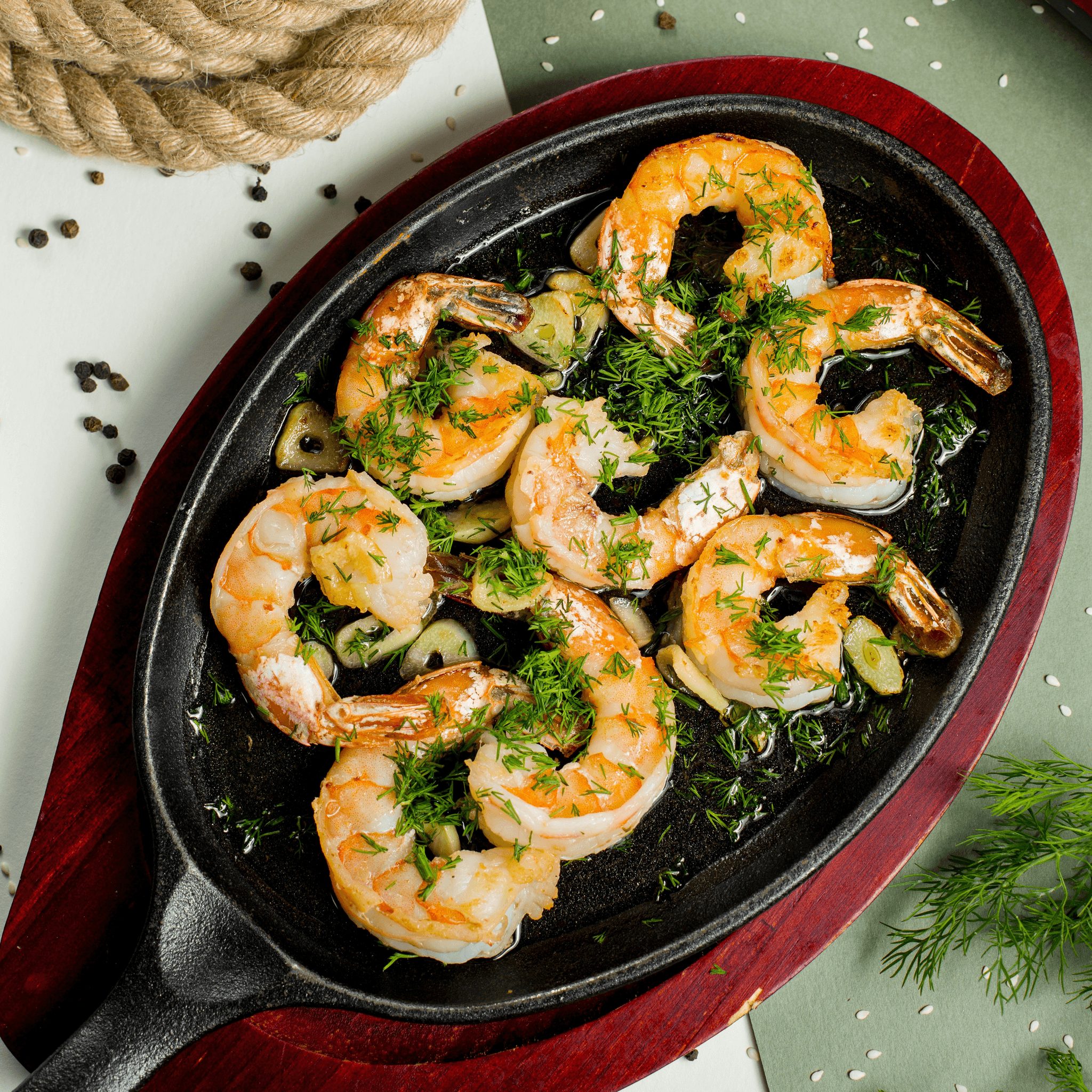 Peel and eat shrimp.