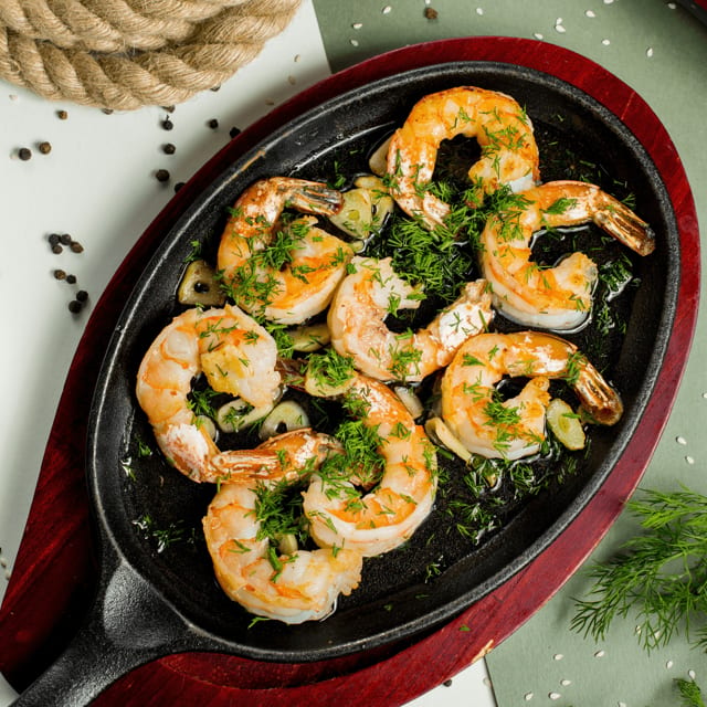 Peel and eat shrimp.