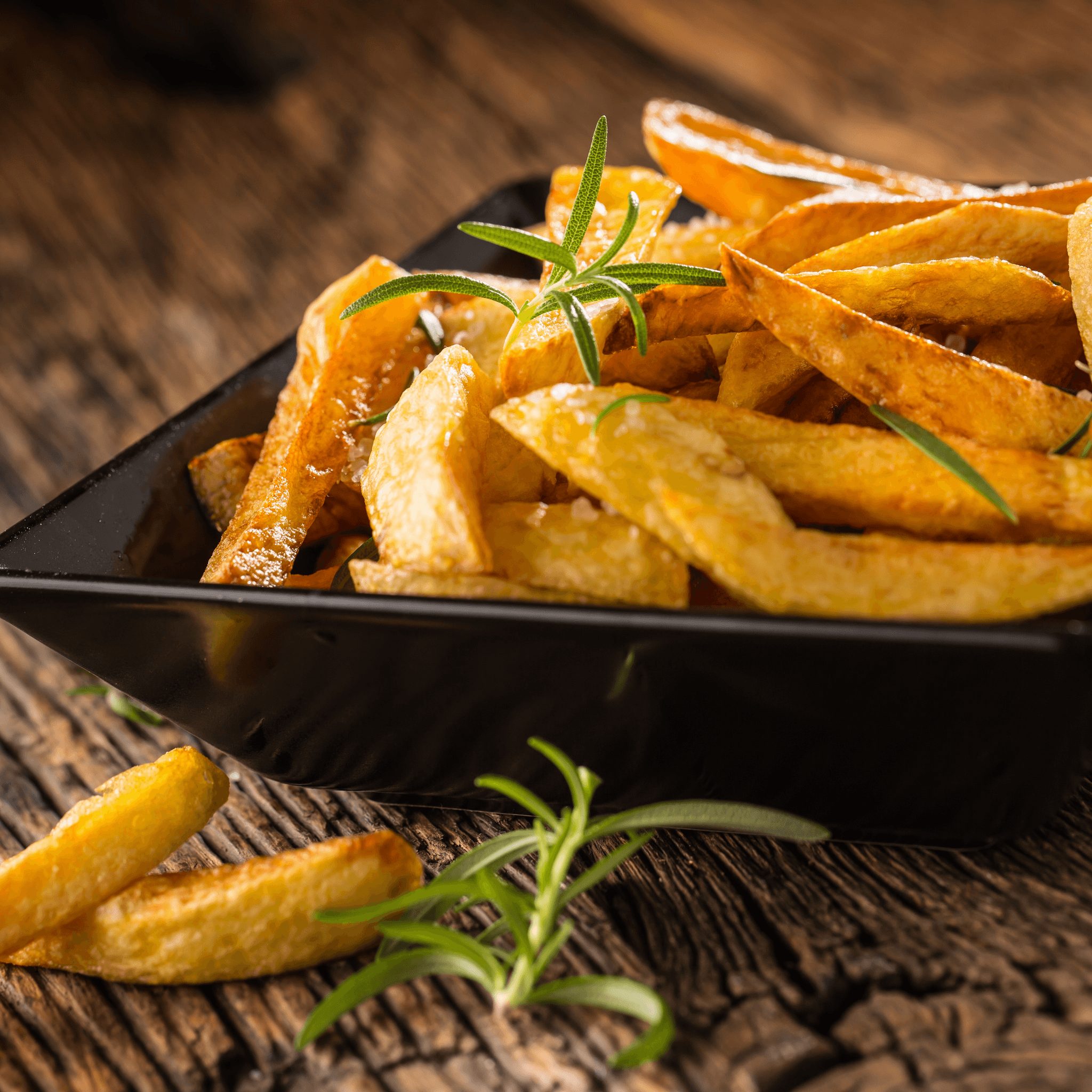 Hand-cut fries.