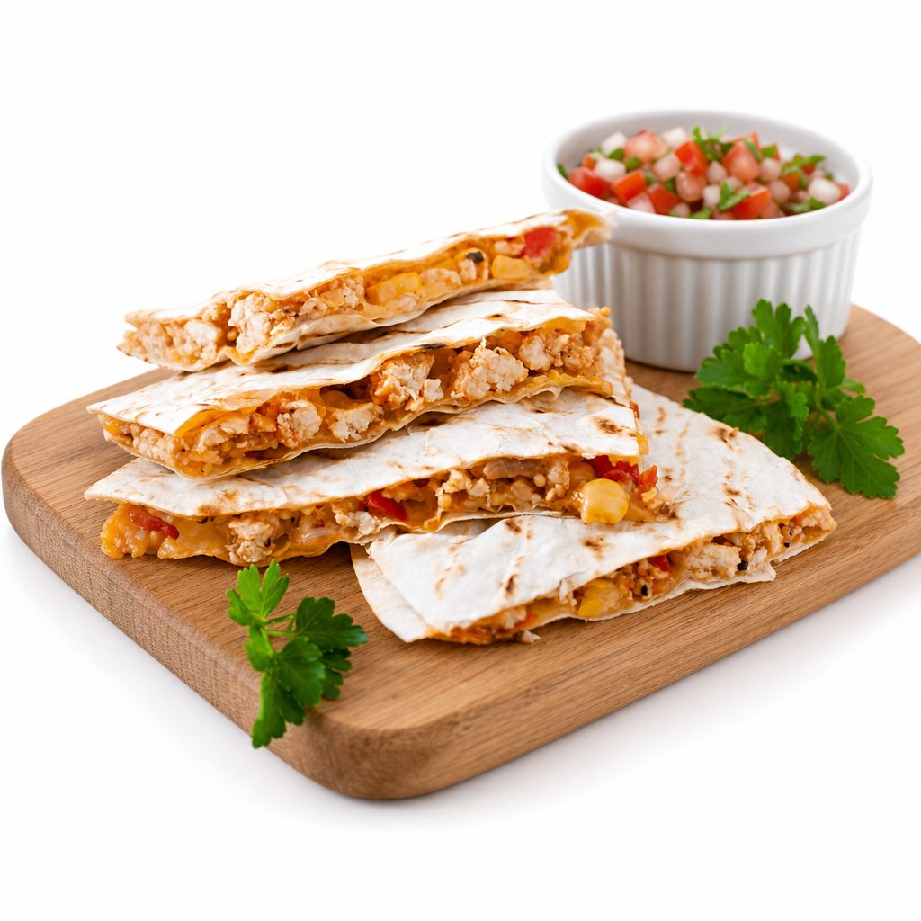 Chicken quesadilla.
