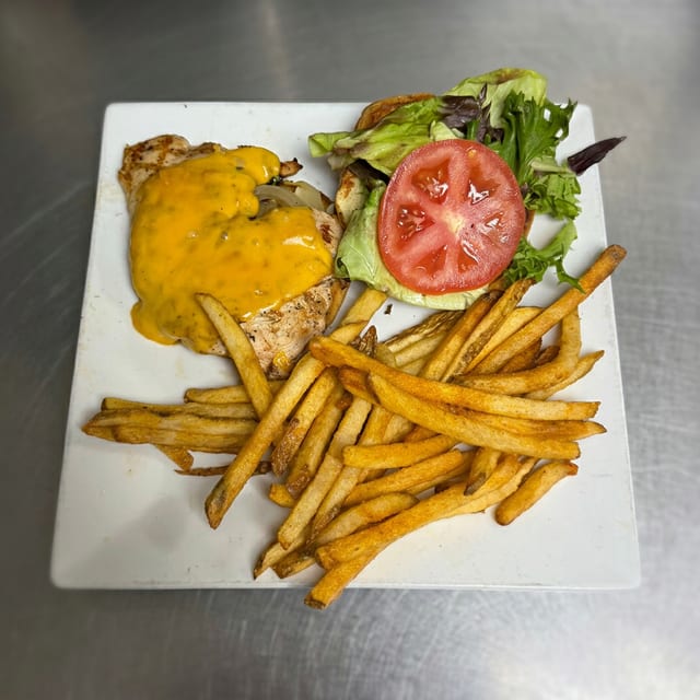 Grilled chicken sandwich.