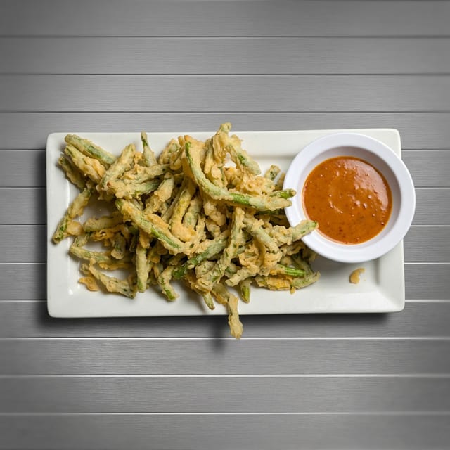 Fried green beans.