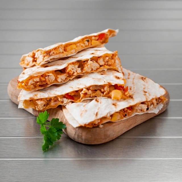 Chicken quesadilla.