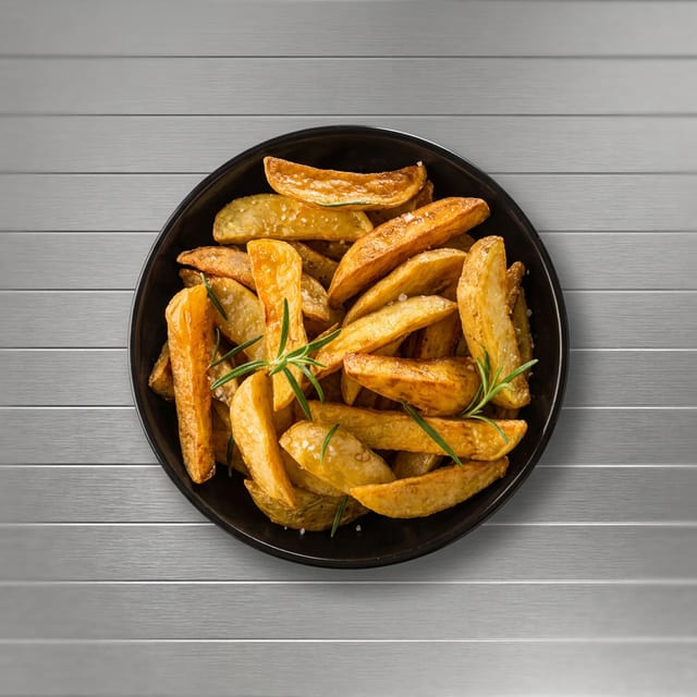 Hand-cut fries.