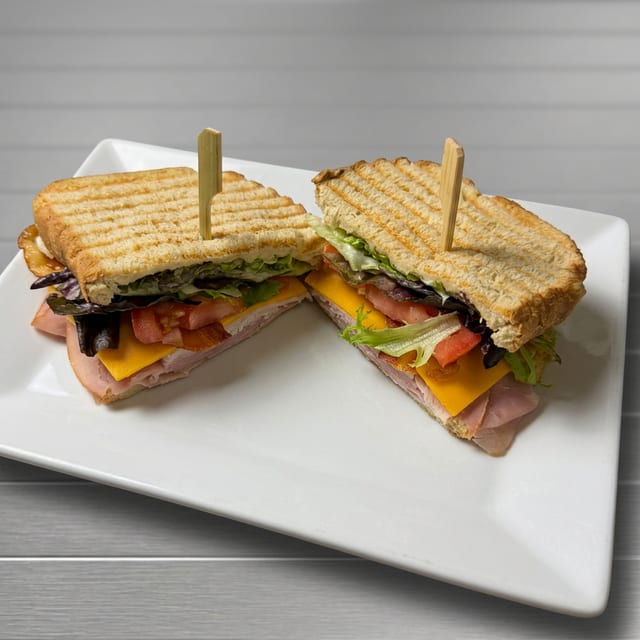Main street club sandwich.