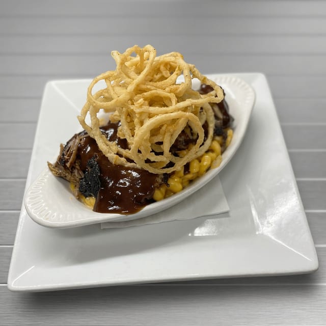 Pork and Mac Stack.