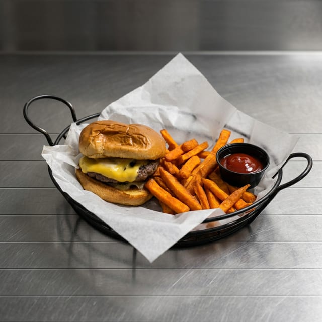 Kid cheeseburger.